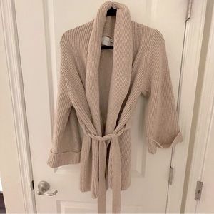 VICI Fanning belted knit cardigan